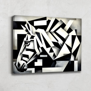 Tableau Géométrique Noir Et Blanc