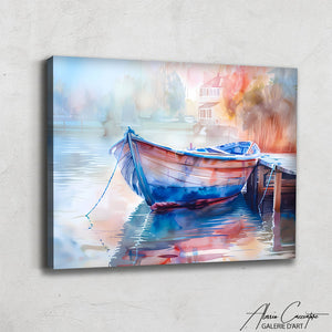 Tableau Barque sur l'Eau