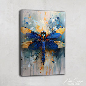 Peinture Bleu Libellule