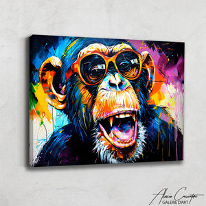 TABLEAU SINGE LUNETTE