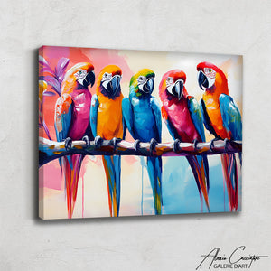 Tableau Sur Toile Perroquets