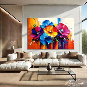 TABLEAU FLEURS MODERNES Alessio Cacciatore