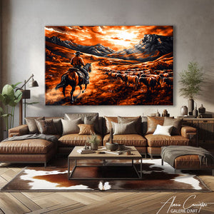 Tableau Paysage Western