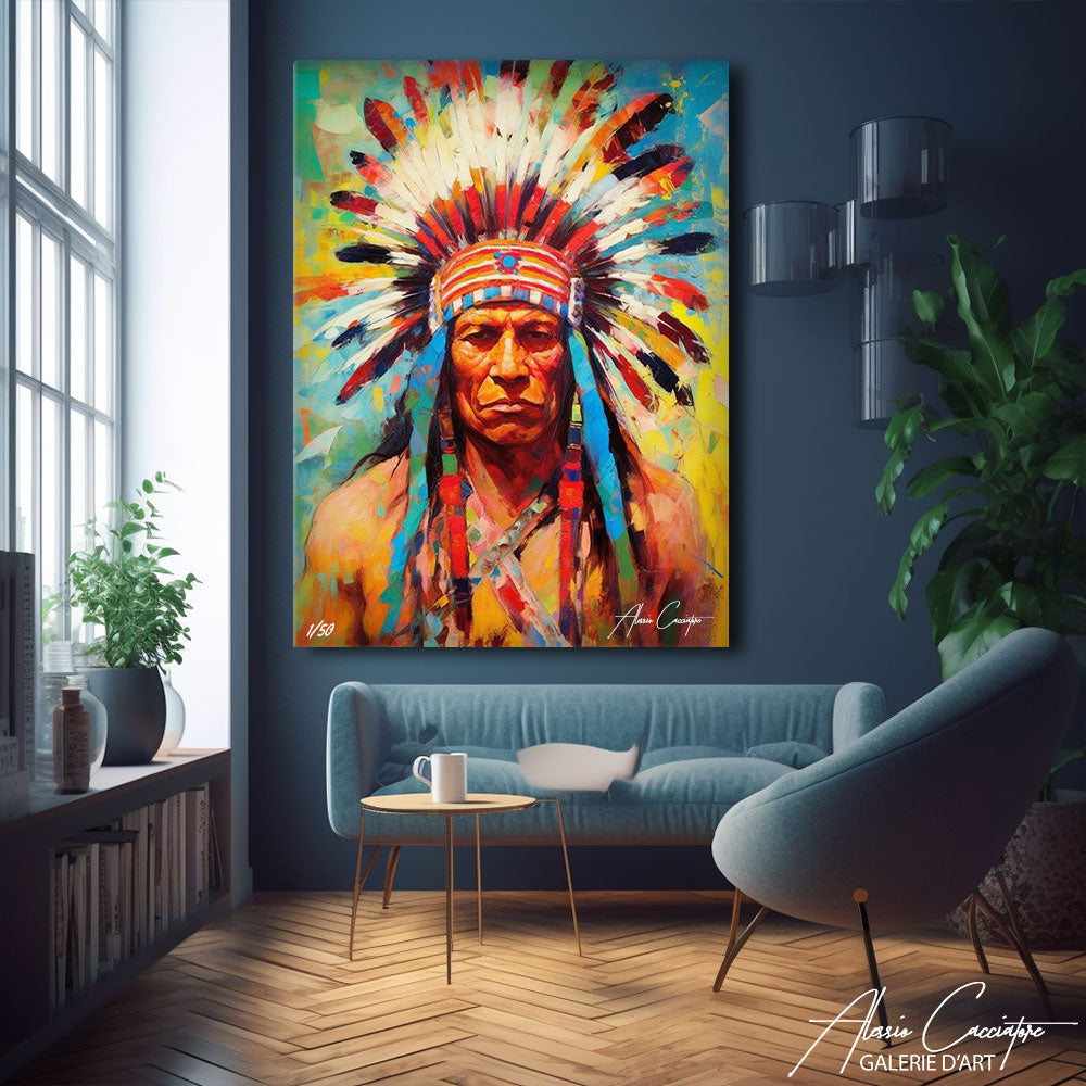 peinture chef indien