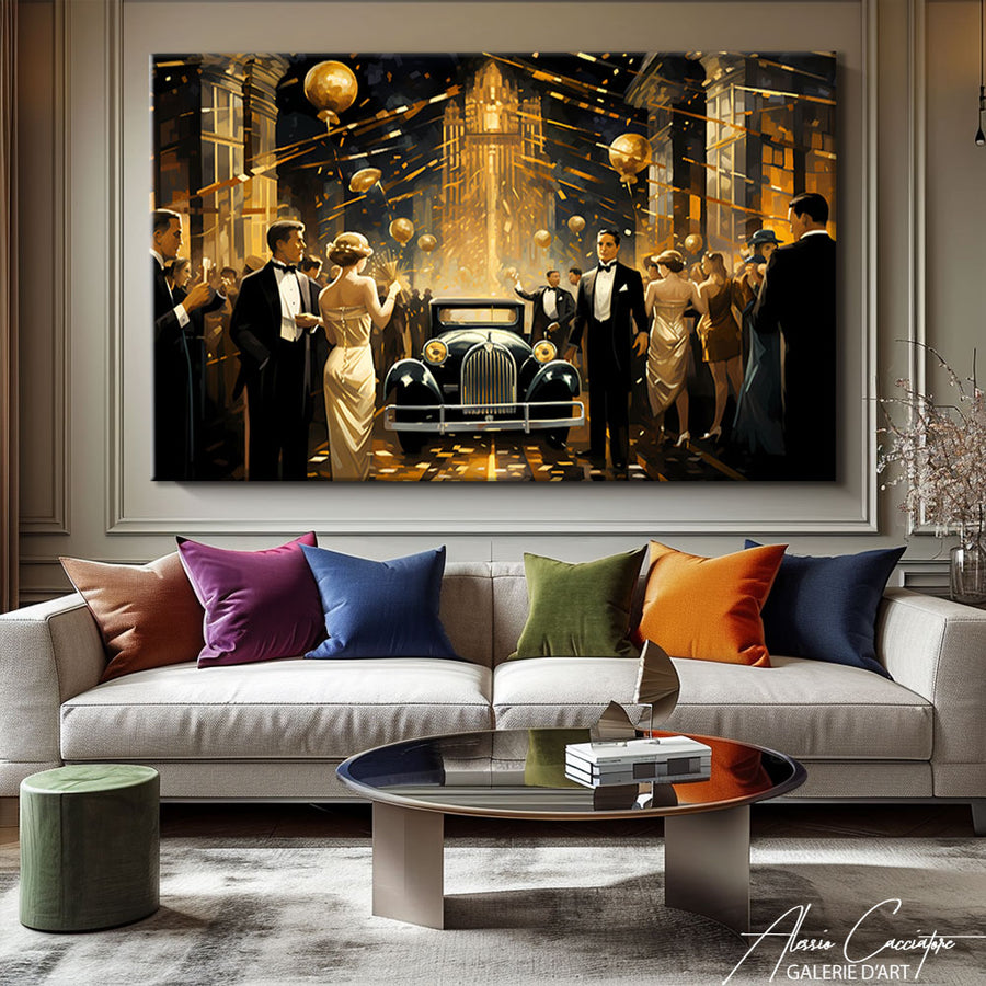 Grand Tableau Art Deco – mise en situation