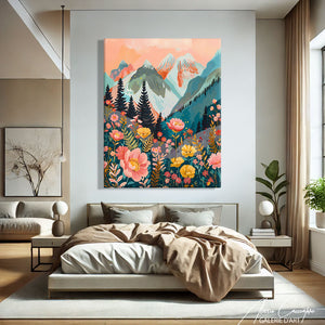 Tableau Montagne Dessin