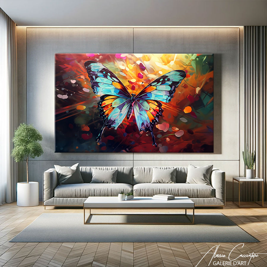 grand tableau papillon – mise en situation