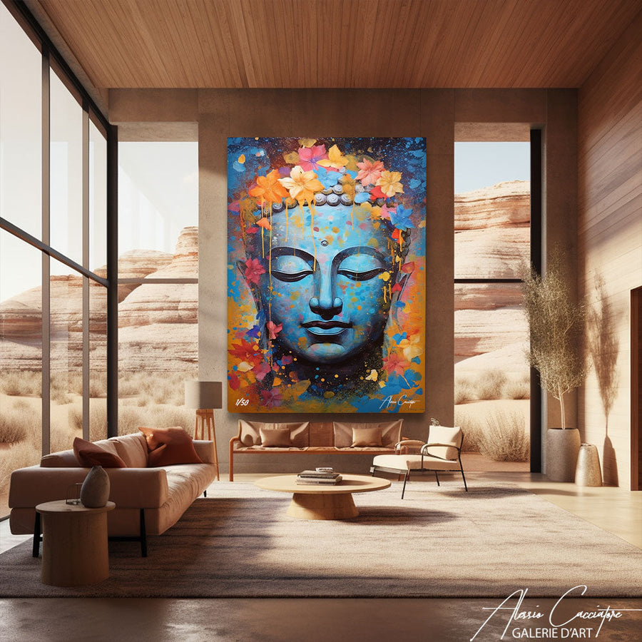 tableau design bouddha – mise en situation