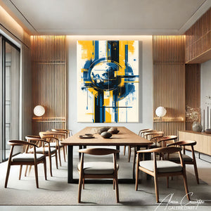 Grand tableau abstrait moderne