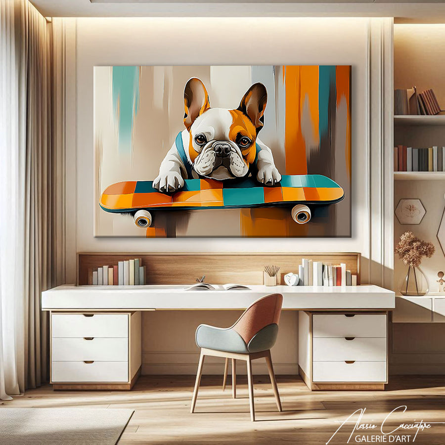 Tableau Chien Drôle – mise en situation