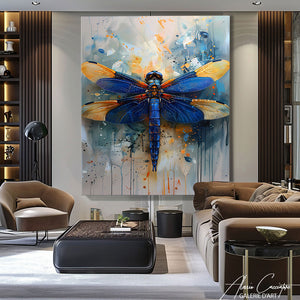Peinture Bleu Libellule