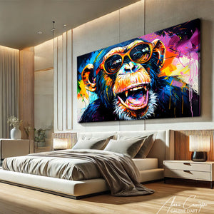 tableau peinture singe