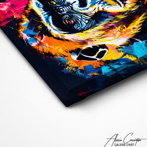 TABLEAU POP ART GORILLE Alessio Cacciatore