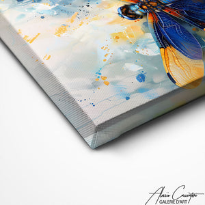 TABLEAU LIBELLULE BLEU Alessio Cacciatore