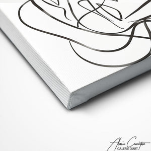 TABLEAU MINIMALISTE NOIR ET BLANC Alessio Cacciatore