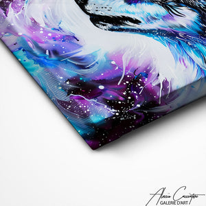 TABLEAU LOUP ABSTRAIT Alessio Cacciatore