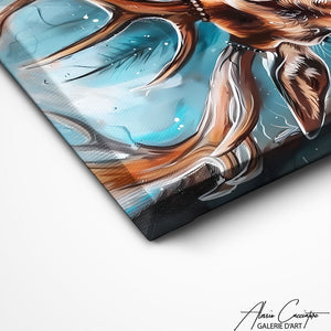 TABLEAU CERF MAJESTUEUX Alessio Cacciatore