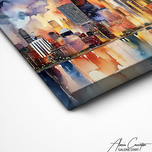 TABLEAU ABSTRAIT CHICAGO Alessio Cacciatore