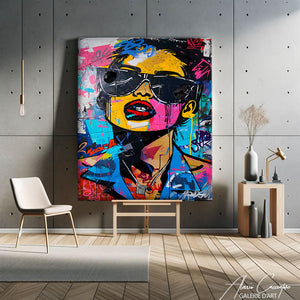 tableau femme pop art