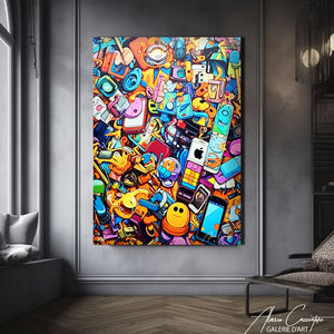 tableau pop art coloré