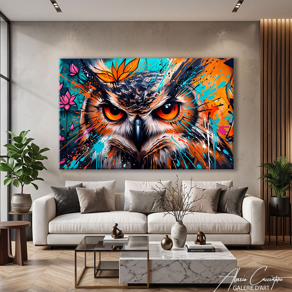 Peinture Hibou
