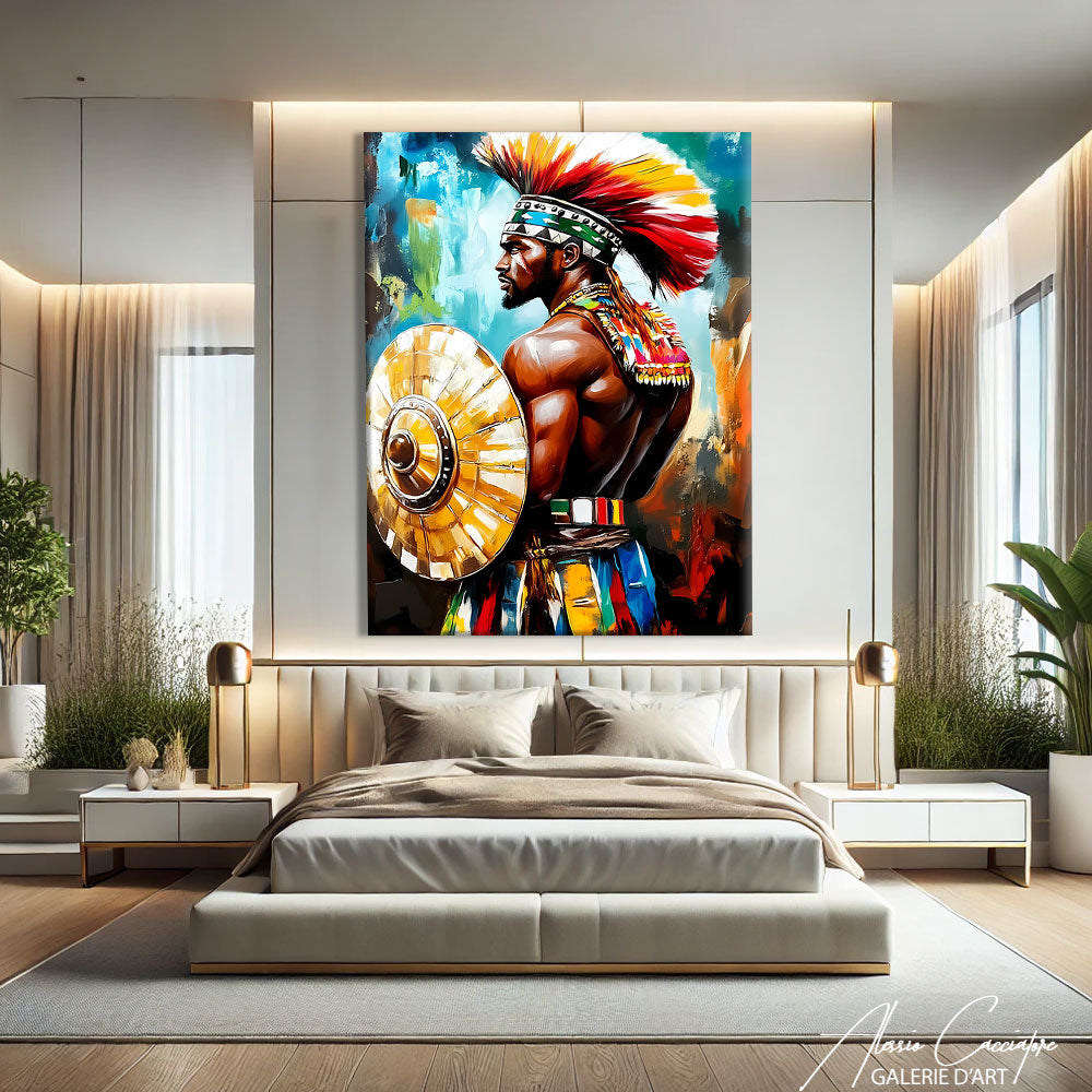 TABLEAU CHEVALIER AFRICAIN