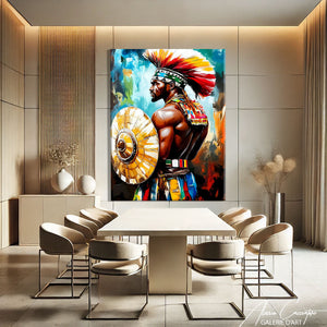 TABLEAU CHEVALIER AFRICAIN AlessioCacciatore