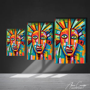 TABLEAU ABSTRAIT VISAGE Alessio Cacciatore