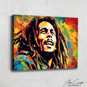 portrait peinture bob marley