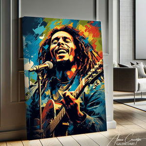 toile bob marley