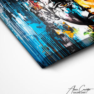 TABLEAU PORTRAIT VISAGE POP ART Alessio Cacciatore