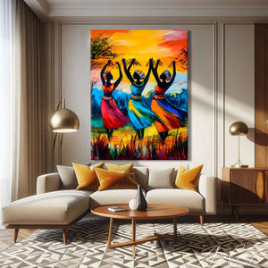 TABLEAU AFRICAIN TRADITIONNELLE AlessioCacciatore