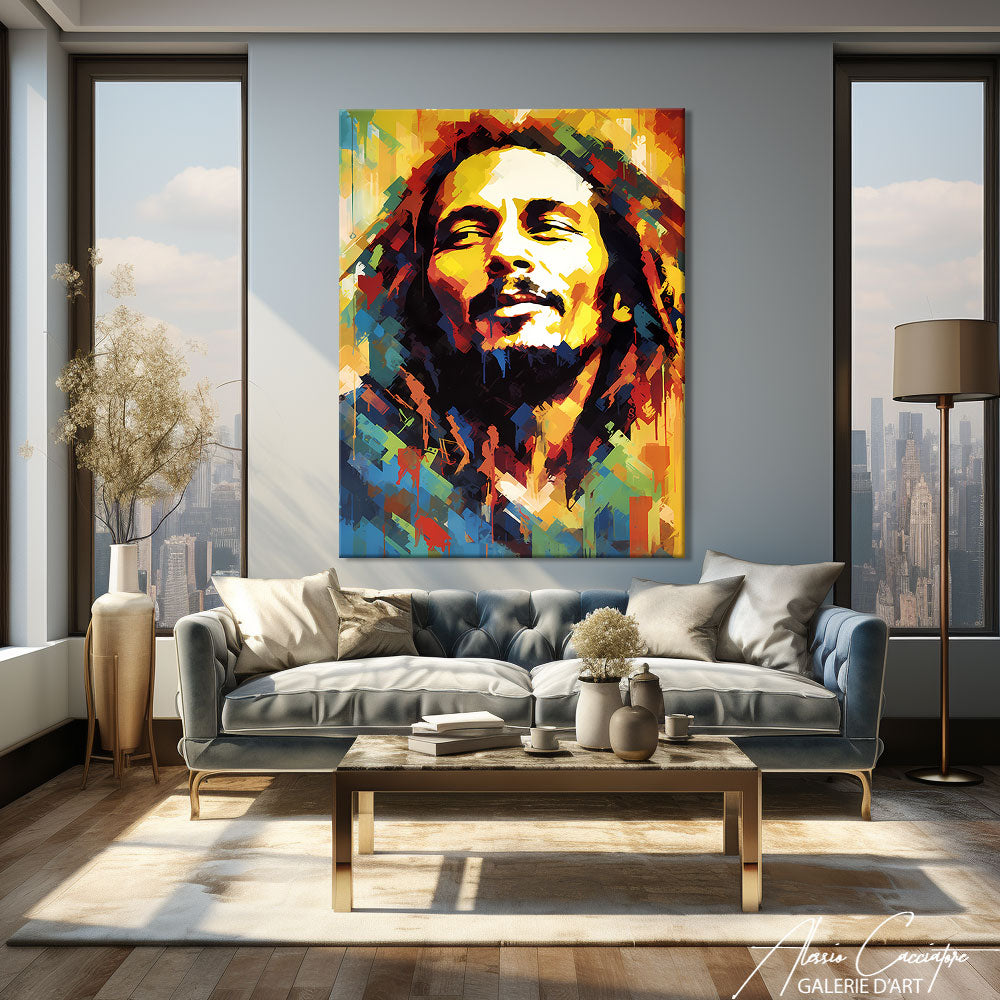 peinture bob marley