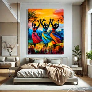 TABLEAU AFRICAIN TRADITIONNELLE AlessioCacciatore