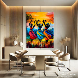 TABLEAU AFRICAIN TRADITIONNELLE AlessioCacciatore