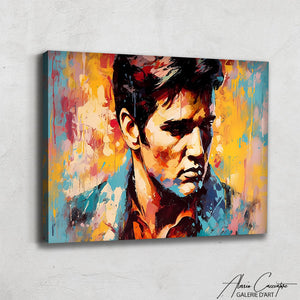 peinture elvis presley