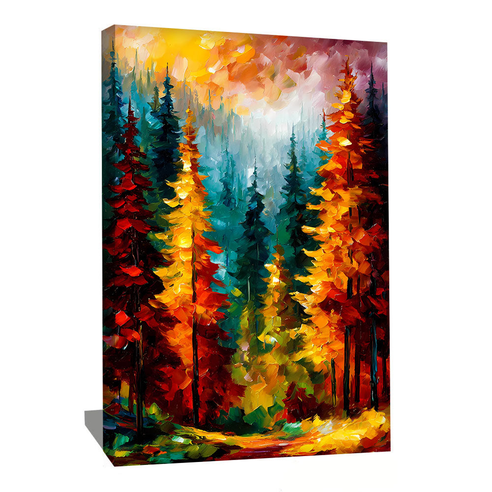 TABLEAU FORET DE PINS AlessioCacciatore