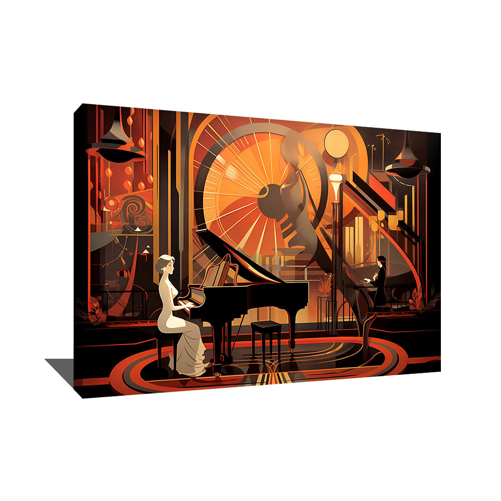 XXL Art Deco Painting | Alessio Cacciatore
