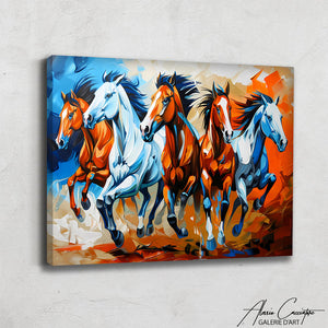 Toile Cheval Coloré