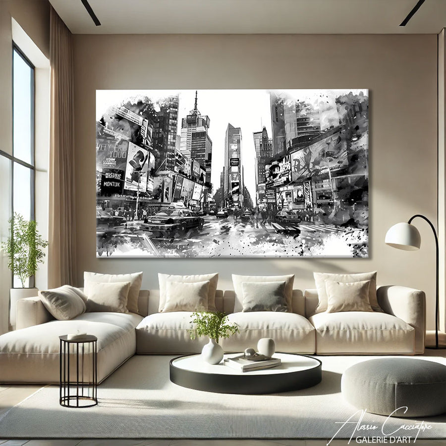 Tableau de New York la Nuit
– mise en situation