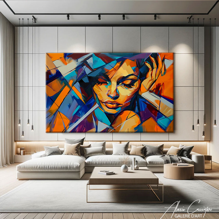 Tableau Visage Contemporain – mise en situation