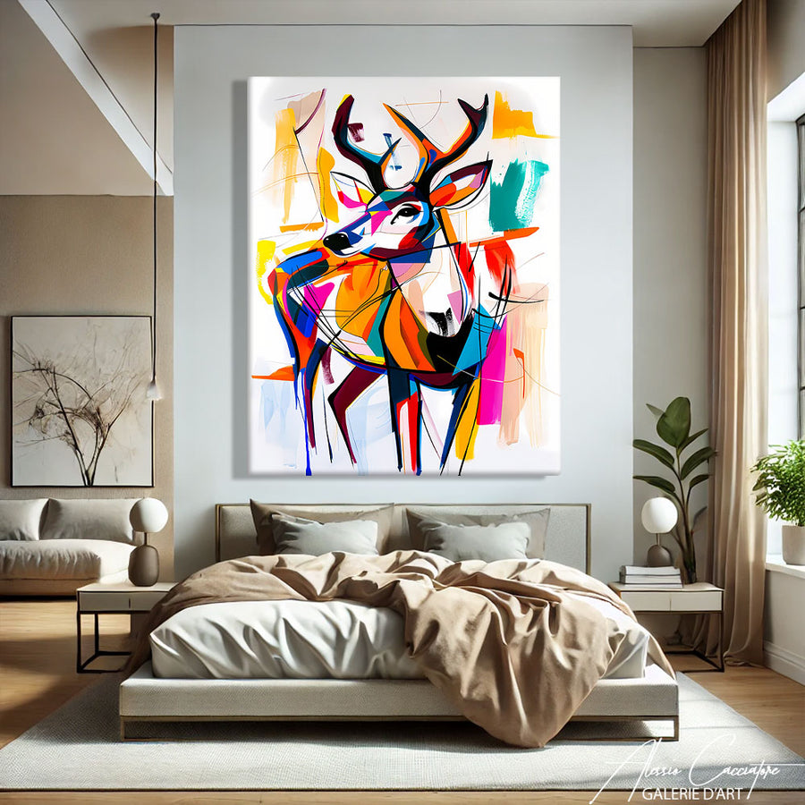 TABLEAU CERF MODERNE – mise en situation