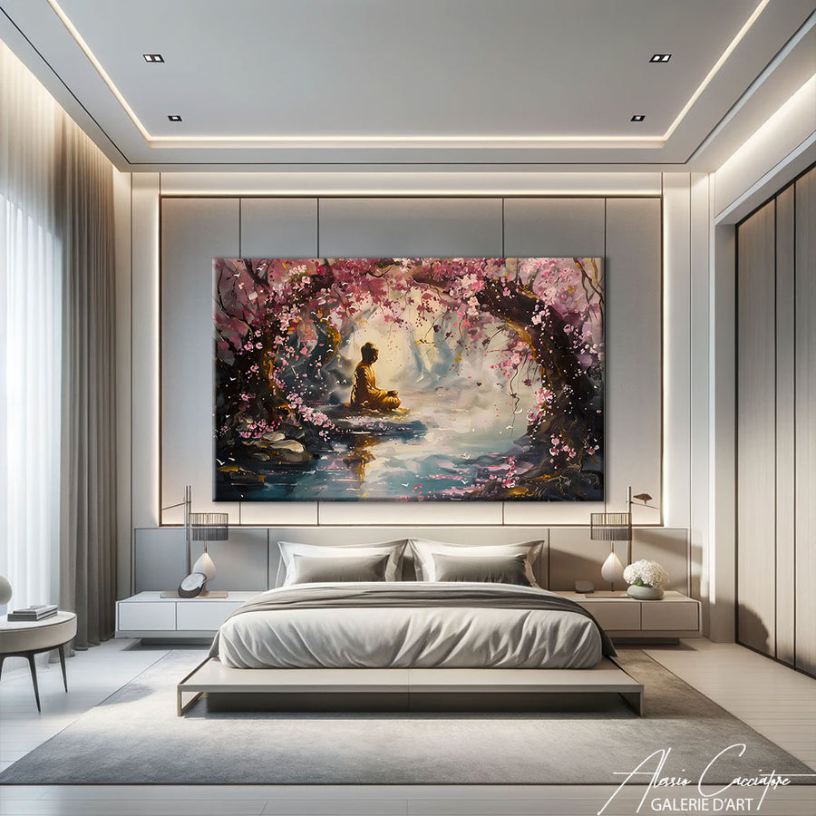 Peinture chambre adulte zen – mise en situation