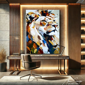 Tableau Lion Grand Format