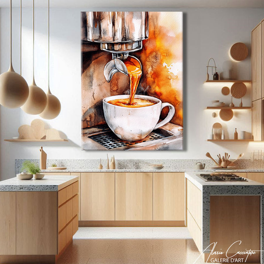 Tableau Cuisine Vintage – mise en situation