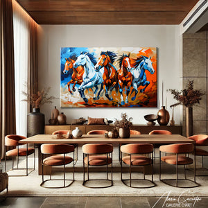 Toile Cheval Coloré