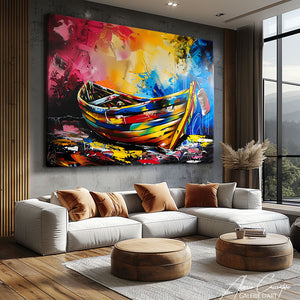 Tableau Peinture Bateau
