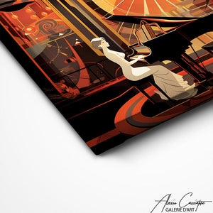 TABLEAU ART DECO PIANO Alessio Cacciatore