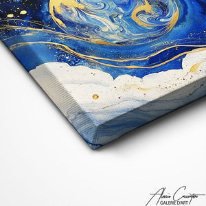 TABLEAU LUNE BLEU Alessio Cacciatore