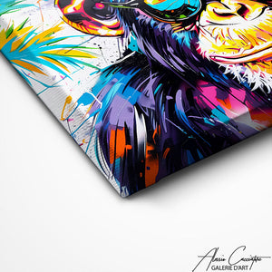 TABLEAU MURAL SINGE Alessio Cacciatore
